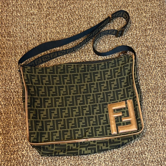 Fendi Other - Vintage UNISEX Fendi Zucca FF Monogram Messenger Bag